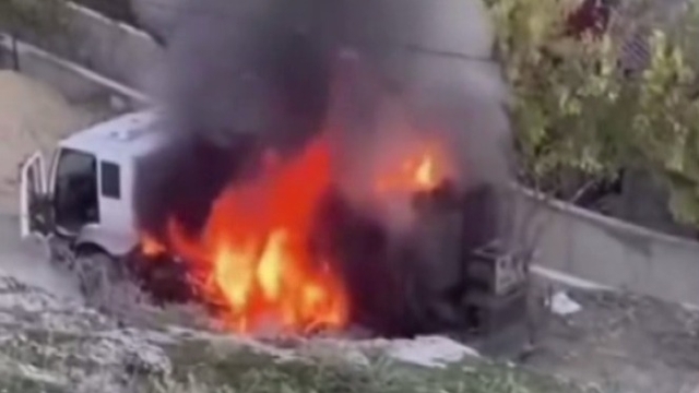 Diyarbakır'da akaryakıt yüklü tanker alev aldı