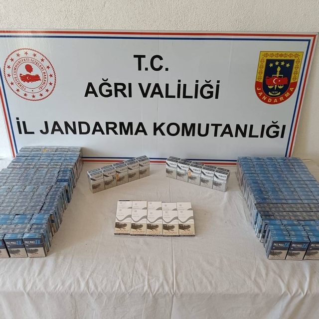 Ağrı'da 655 paket kaçak sigara yakalandı