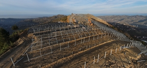 Trabzon'da hayata geçirilecek GES'te panel montajına başlandı