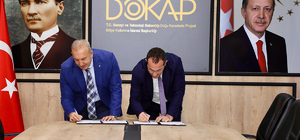 Akçaabat'ta tarımın gelişmesi için fidan desteği protokolü imzalandı