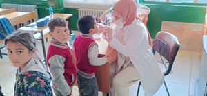 Hüyük ilçesindeki birinci sınıf öğrencilerine diş taraması yapıldı