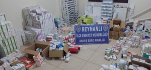 Hatay'da depoda stoklanan 10 bin kutu ilaç ele geçirildi