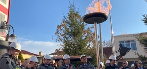 Kayseri'nin Felahiye ilçesinde ilk doğal gaz ateşi yakıldı