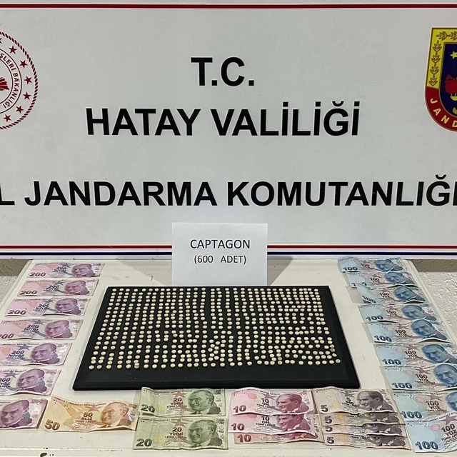Hatay'da 600 uyuşturucu hap ele geçirildi