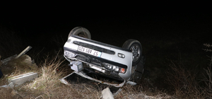 Samsun'da tarlaya devrilen otomobildeki 1 kişi yaralandı