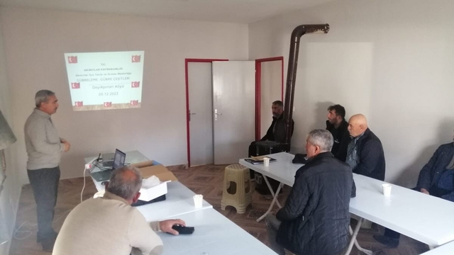 Akıncılar'da çiftçilere eğitim verildi