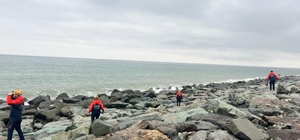Rize'de dalgalara kapılan kadını arama çalışmalarında 10'uncu gün