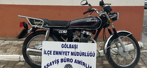 Adıyaman'da çalınan motosiklet Kahramanmaraş'ta bulundu