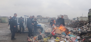 Şanlıurfa'da son kullanma tarihi geçmiş ürünler imha edildi
