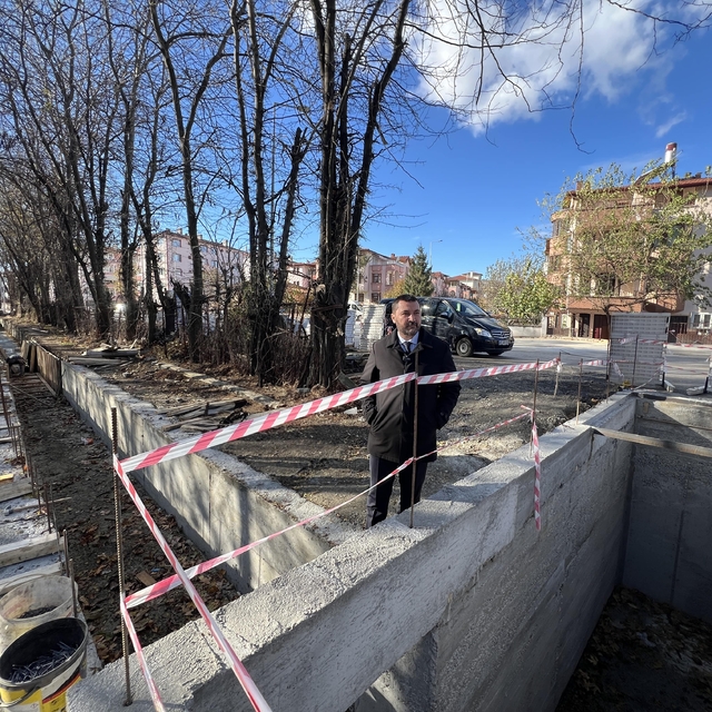 Turhal Belediyesinin yaptığı yağmur suyu hattında sona yaklaşıldı