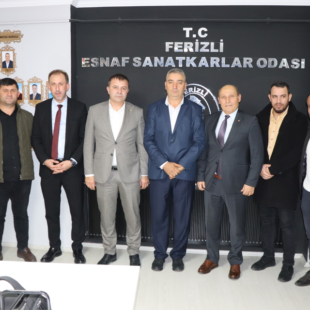 STB Başkanı Genç'ten Ferizli Esnaf ve Sanatkarları Odası Başkanı Tan'a ziya...