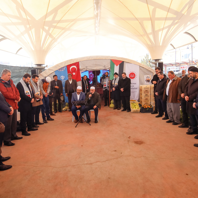 Darende'de Filistin için 842 bin lira yardım toplandı