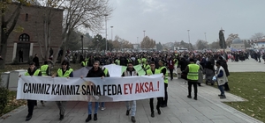 Konya'da İsrail'in Gazze'ye saldırıları protesto edildi