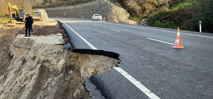 Bartın-Kastamonu kara yolunda heyelan
