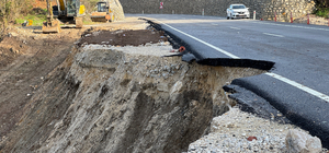 Bartın-Kastamonu kara yolunda heyelan