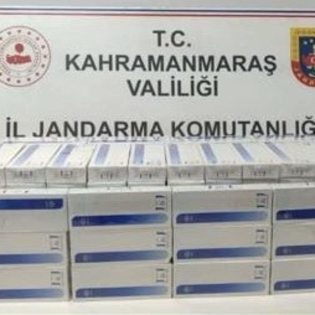 Türkoğlu'nda 1680 paket kaçak sigara ele geçirildi