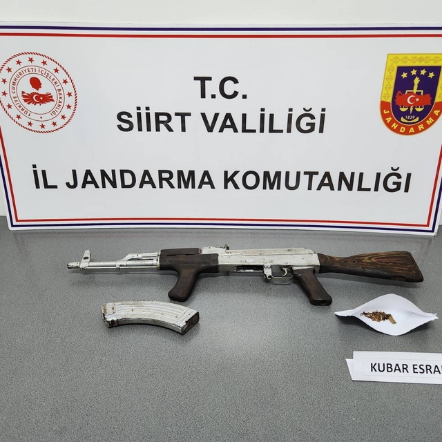 Siirt'te silah ve uyuşturucu ele geçirildi, 2 kişi gözaltına alındı