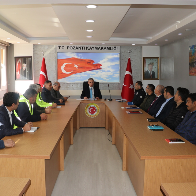 Pozantı'da kış tedbirleri toplantısı yapıldı