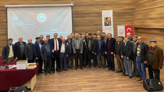 Beypazarı'nda SYDV Mütevelli Heyeti için muhtarlar seçildi