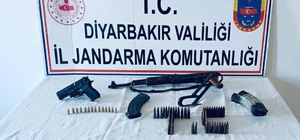 Diyarbakır'da silah ve mühimmat ele geçirildi, 1 şüpheli gözaltına alındı