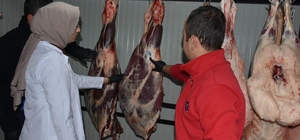 İskilip'te et ürünleri satan yerler denetlendi