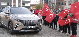 Ordu'da öğrenciler Yerli Malı Haftası'nı Togg'la kutladı