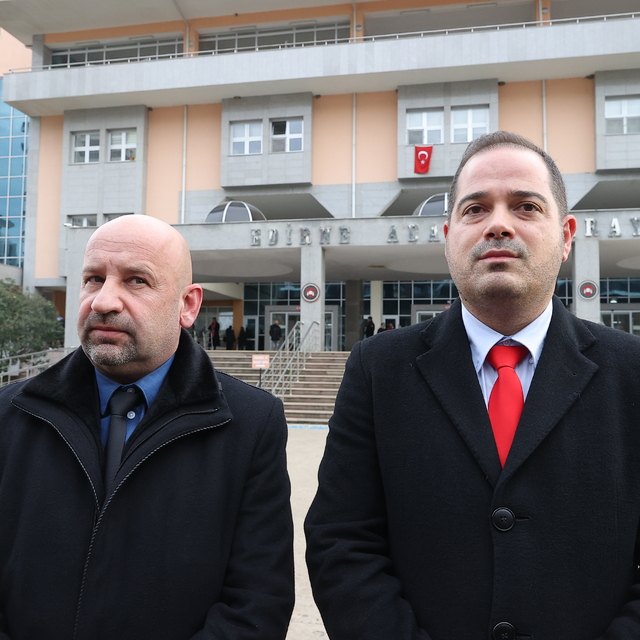 Edirne sınırında Bulgar polisi öldürdüğü iddia edilen sanıkların yargılanma...