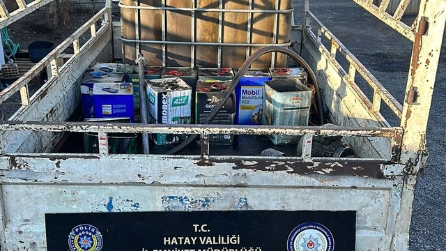 Hatay'da 3 bin 250 litre kaçak akaryakıt ele geçirildi