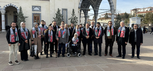 Kırıkkale'de AK Parti'li gençler ve engelliler İsrail'i protesto etti