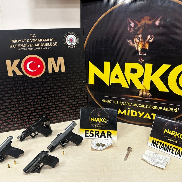 Mardin'de uyuşturucu ve silah operasyonunda 4 şüpheli yakalandı