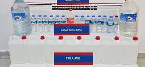 Yozgat'ta 23 litre sahte içki ile 95 litre etil alkol ele geçirildi