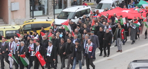 Zara'da Filistin'e destek yürüyüşü yapıldı