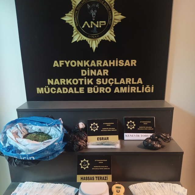 Afyonkarahisar'da uyuşturucu operasyonunda 1 kişi gözaltına alındı