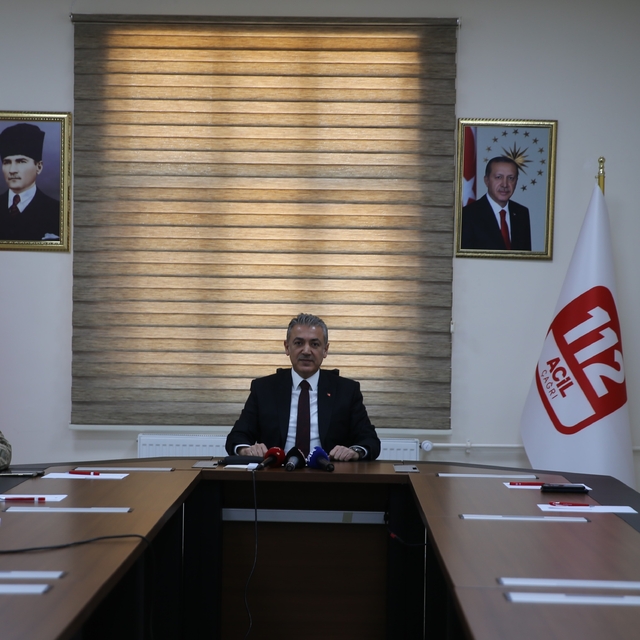 Mardin Valisi Akkoyun, "Asayiş ve Güvenlik Değerlendirme Toplantısı"nda kon...