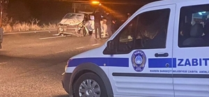 Otomobilin yolda çarptığı 4 at öldü, araçtaki 5 kişi yaralandı