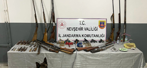 Nevşehir'de evinde çok sayıda silah ele geçirilen şüpheli gözaltına alındı