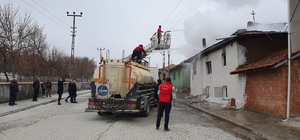 Çorum'da yangın çıkan ev kullanılamaz hale geldi