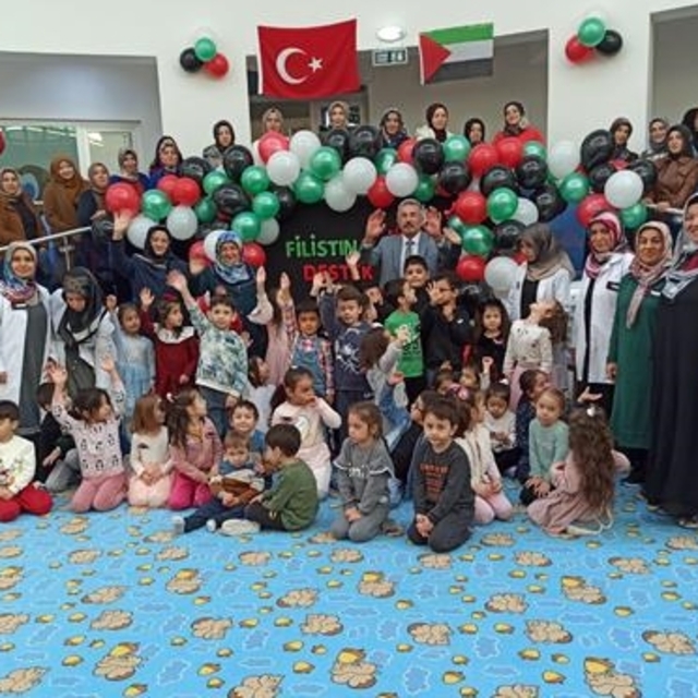 Kırşehirli miniklerden Filistinli akranlarına destek