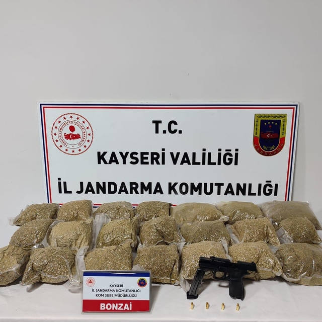 Kayseri'de 16 kilogram sentetik uyuşturucu ele geçirildi