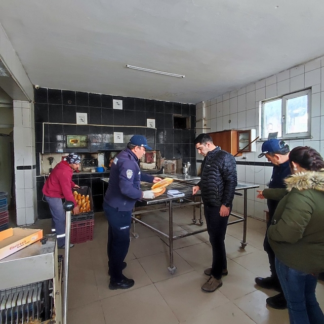 Göynücek'te zabıta ekmek fırınlarını denetledi