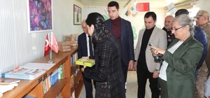 Samandağ'daki konteyner kentte kütüphane açıldı