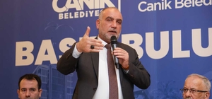 Canik Belediye Başkanı Sandıkçı, basın mensuplarıyla bir araya geldi