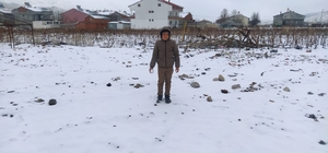 Doğanşehir'de kar yağışı etkili oldu