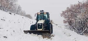 Tunceli´de kar; 50 köy yolu ulaşıma kapandı