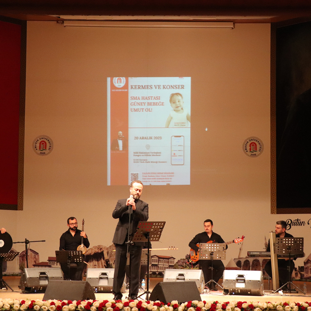 Amasya'da SMA hastası 11 aylık Güney bebek için kermes ve konser düzenlendi