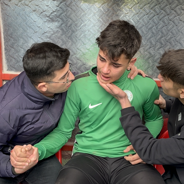 Nevşehir'de liselilerin futbol maçında kavga çıktı