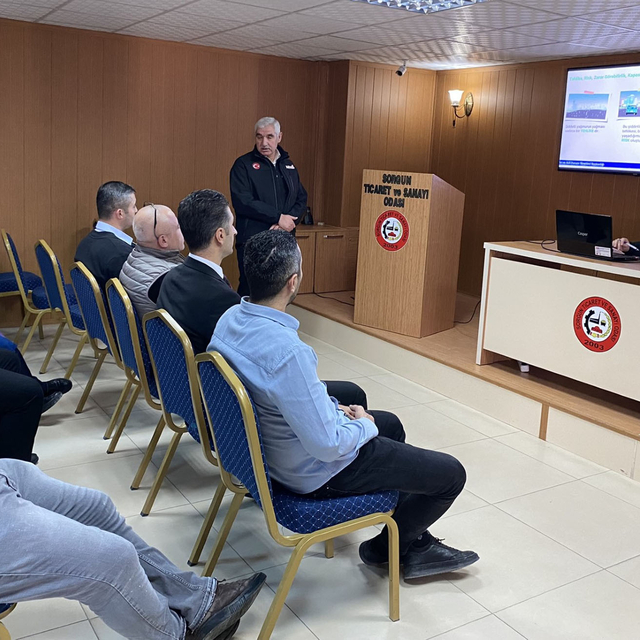 Sorgun TSO çalışanlarına afet farkındalık eğitimi verildi