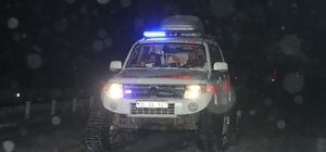 Kars'ta kaynar suyla yanan çocuk paletli ambulansla hastaneye ulaştırıldı