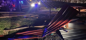 Samsun'da fırtınada çatının uçması nedeniyle bir kişi yaralandı