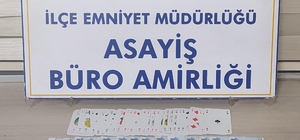 Akşehir'de kumar oynarken yakalanan 6 kişiye para cezası kesildi